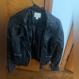 Faux leather jacket